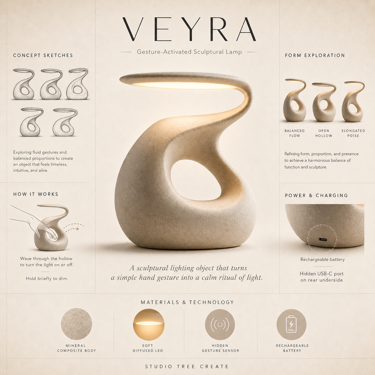 Veyra lighting concept development sheet